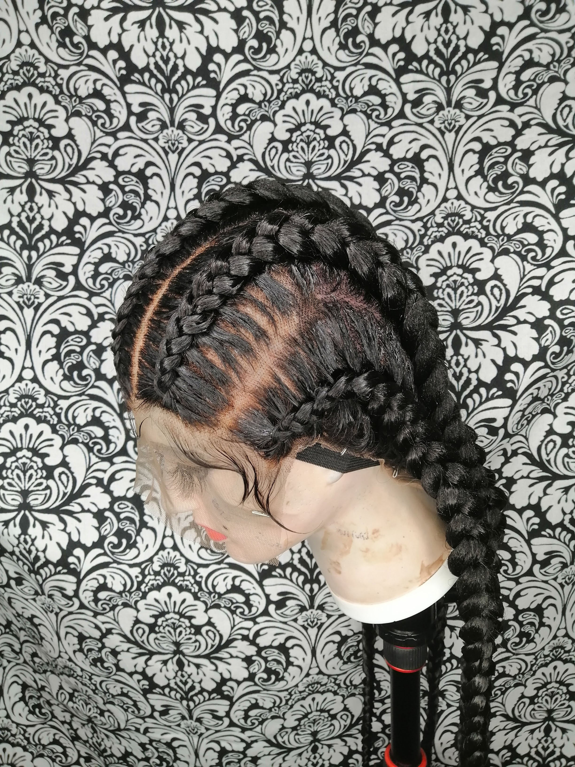 5 Stitch Cornrow Braided Wig