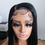 Thumbnail: jet black straight 5x5 HD closure bob wig