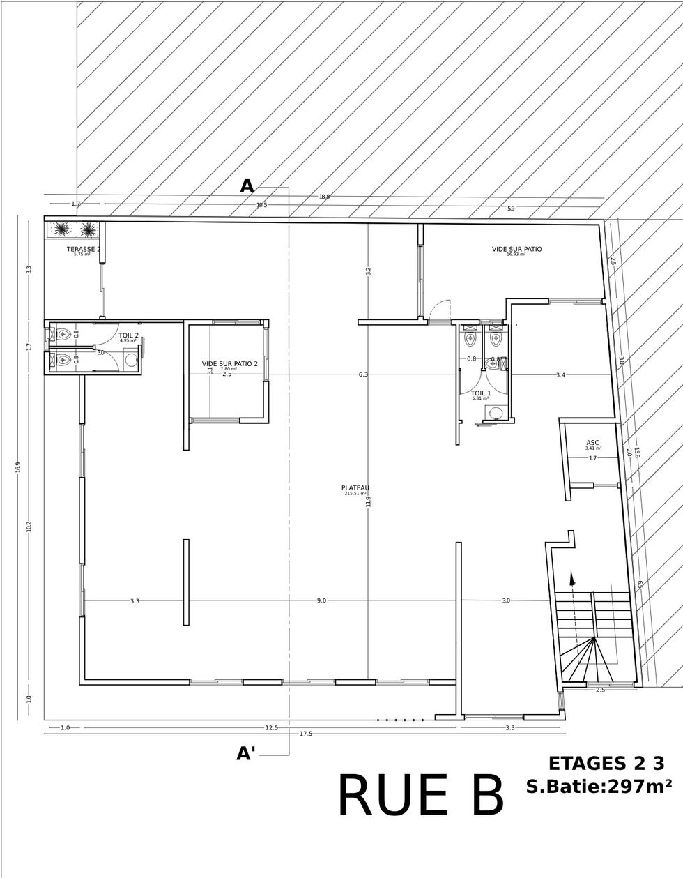 PLAN ETAGES 2 ET 3
