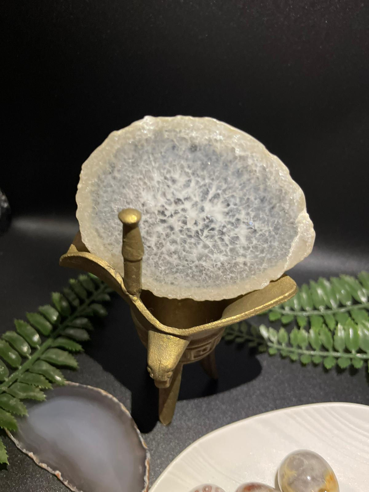 "Gum karaya" Iris Agate -NST07