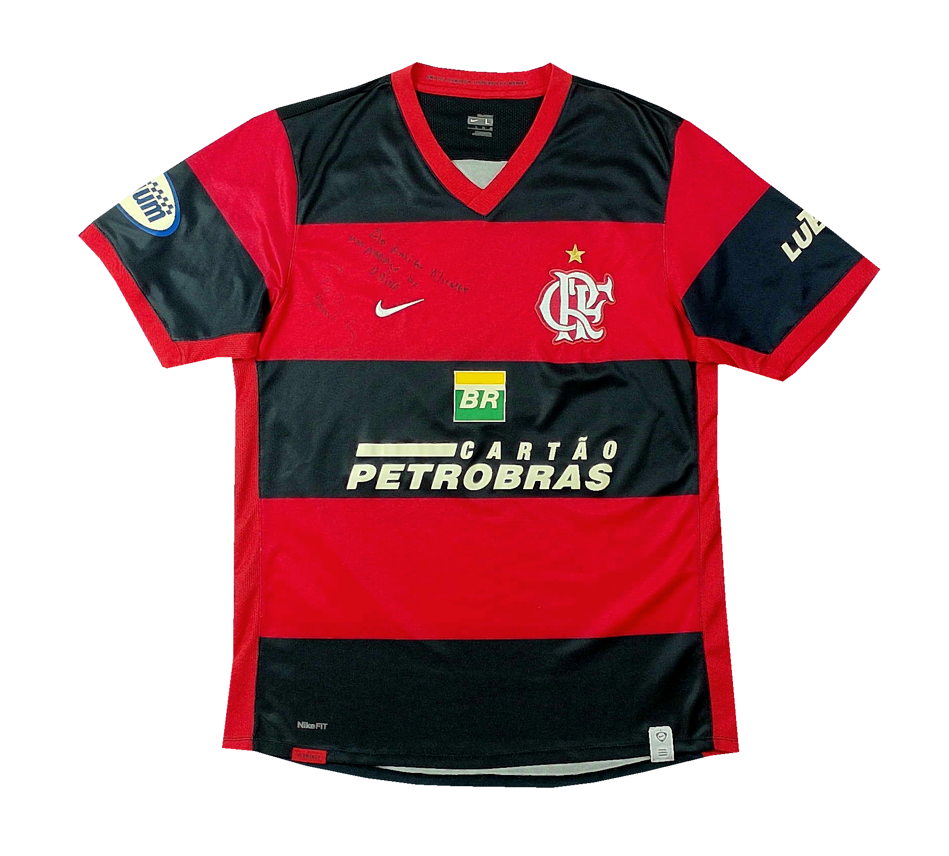Flamengo 2007 Home De Jogo #9 Obina Autografada