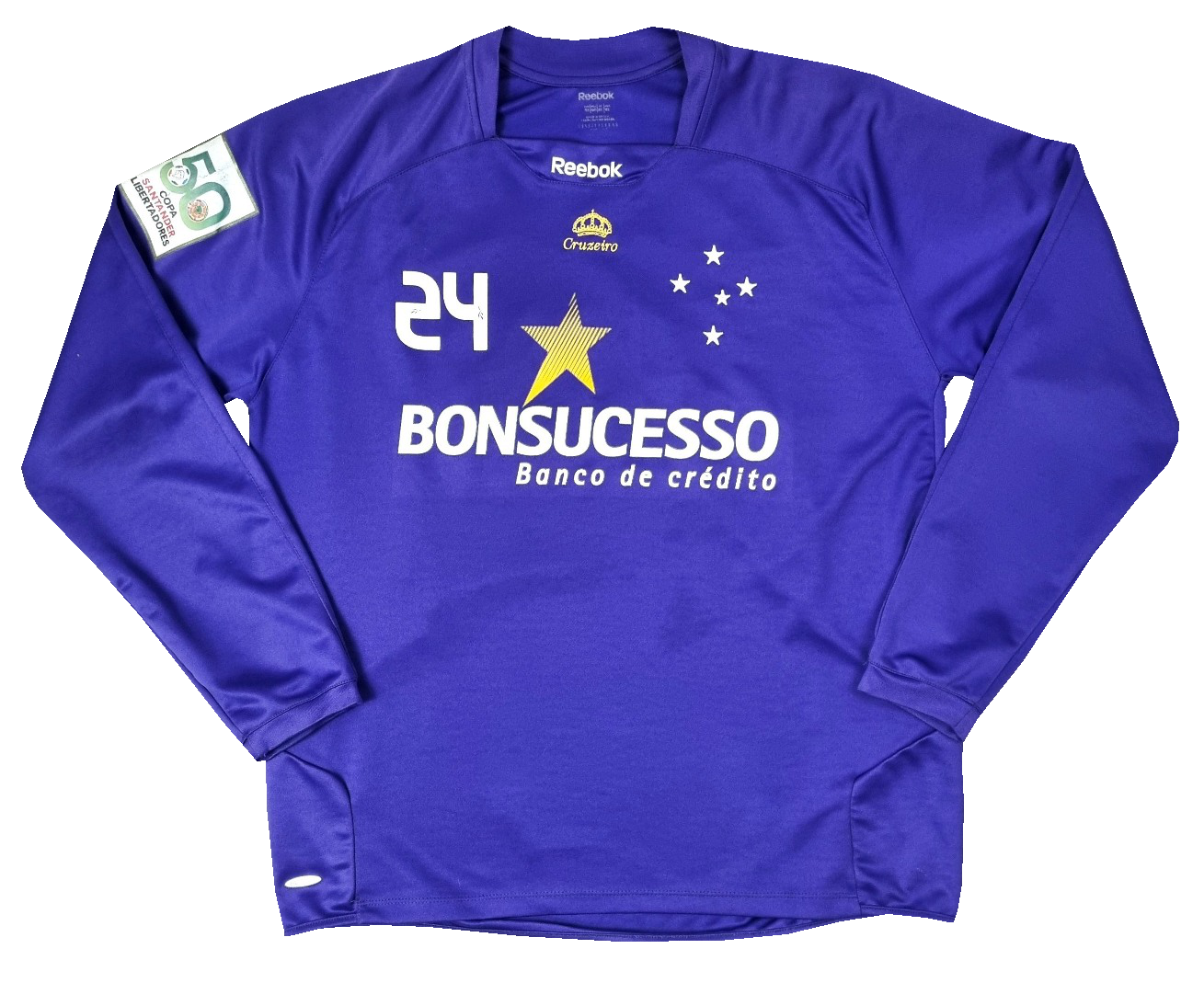 Cruzeiro 2009 GK De Jogo Roxa #24 Rafael