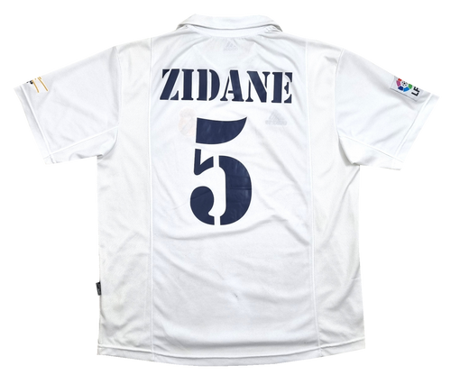  Real Madrid ZIDANE 5 ユニフォーム Real Madrid 2001 Home Centenário #5 Zidane | futclassics