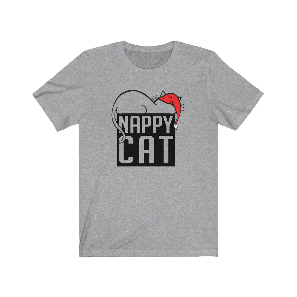 NAPPY CAT 2 | ATHLETIC HEATHER UNISEX JERSEY T-SHIRT