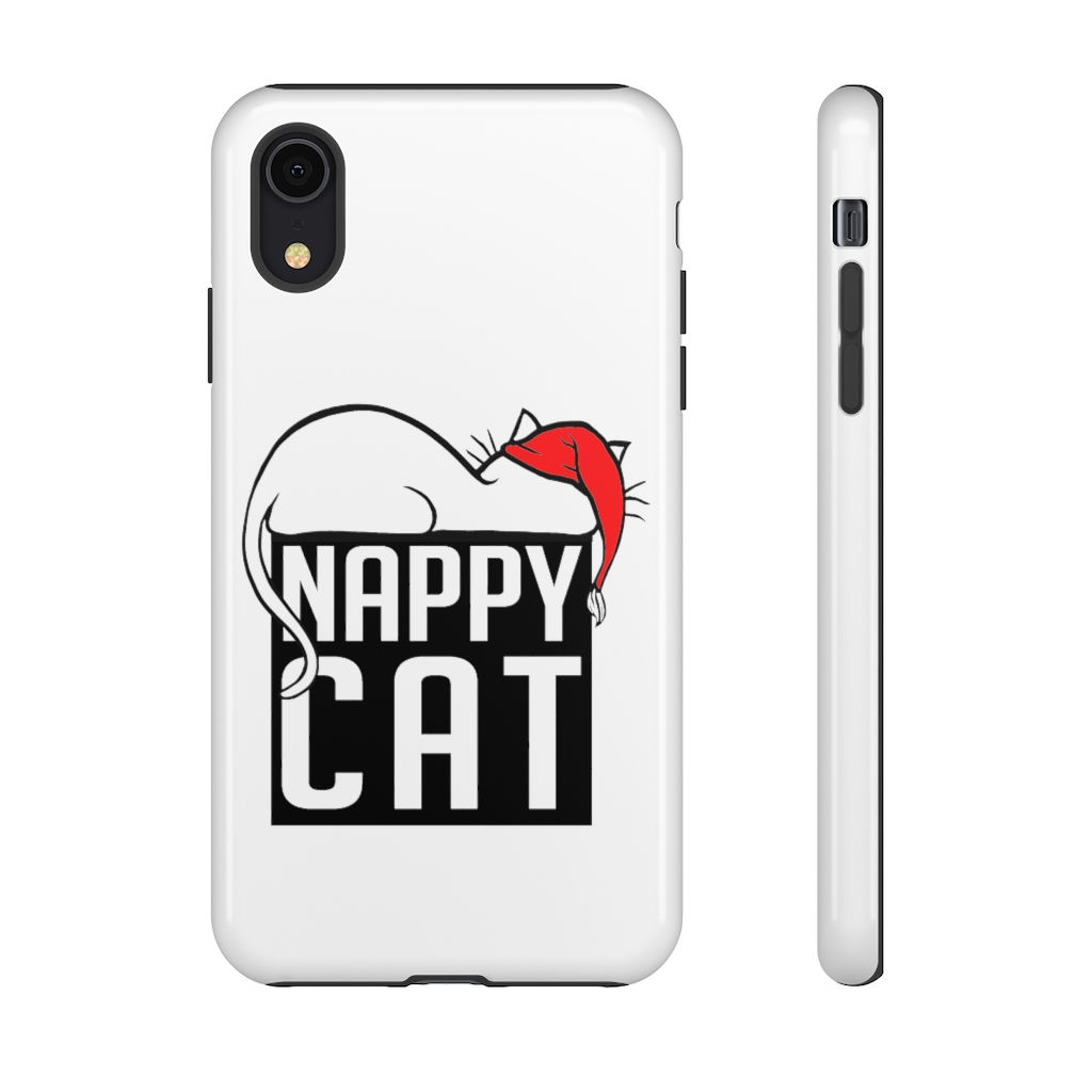 NAPPY CAT | WHITE TOUGH PHONE CASE