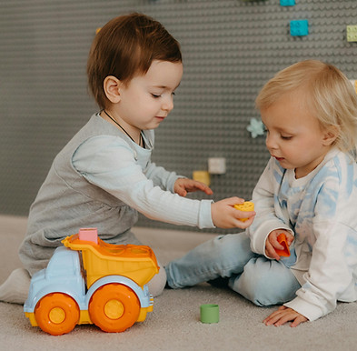 babies playing