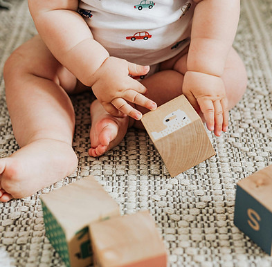 baby playing