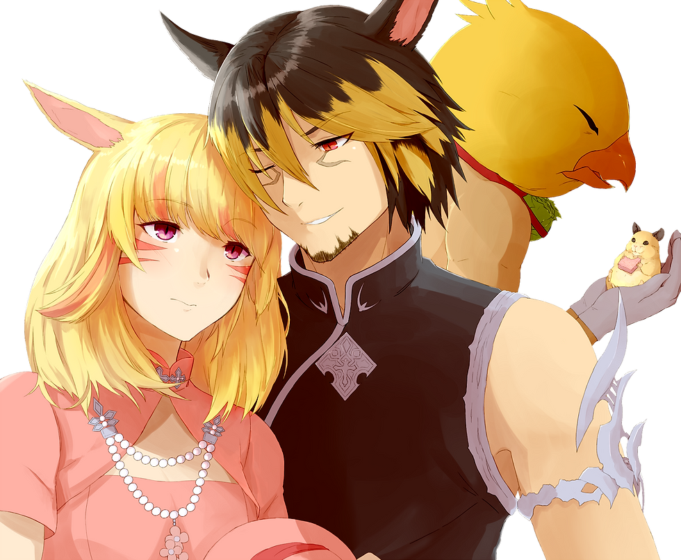 FF14フレンドさん3名 & 愛ハム