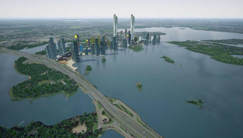 View of Finest bay from above