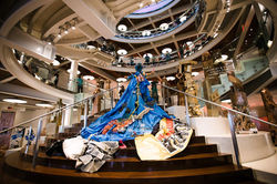 Wanda on the stairs at DPAC