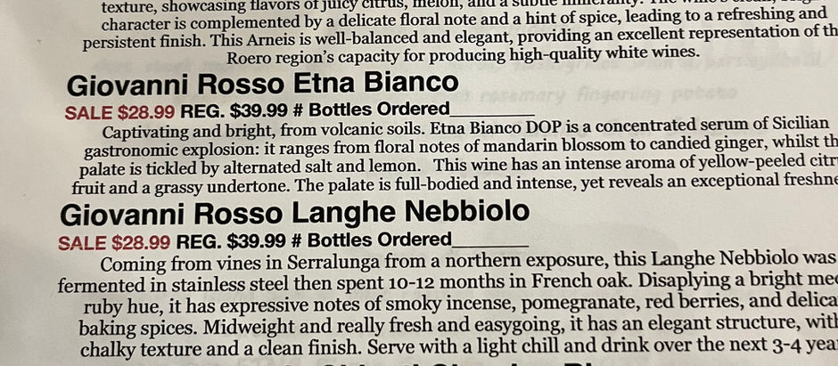 Ca Del Bosco at Emilio's Ristorante
