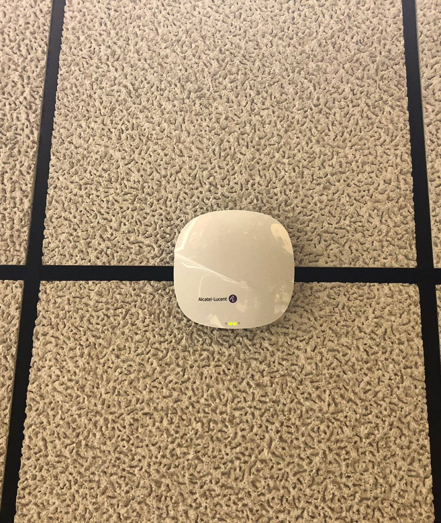 Alcatel-Lucent access point at West Liberty University