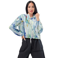 Crop Hoodie "Artifacts On Ice"