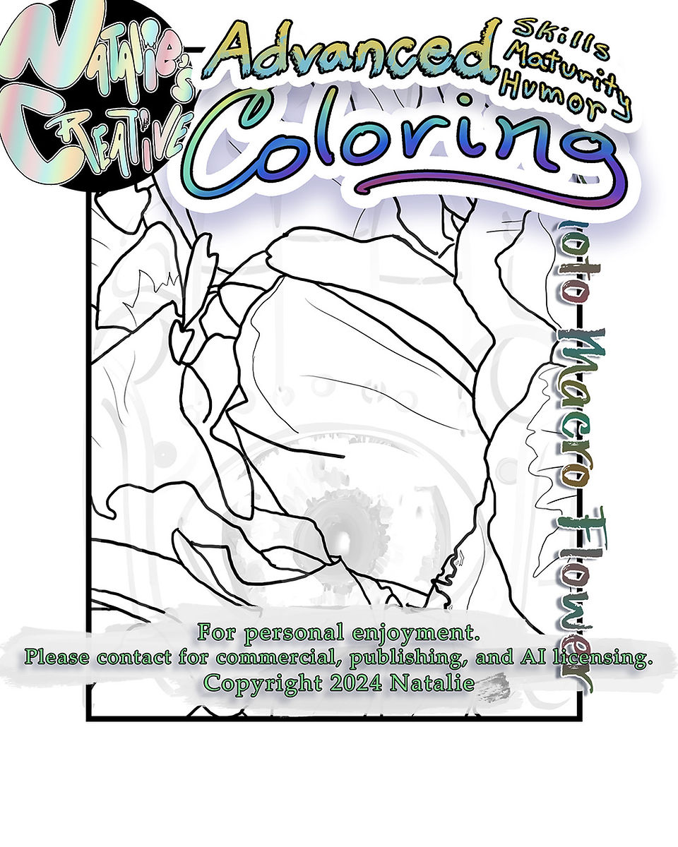 Macro Flower a coloring page by Natalie