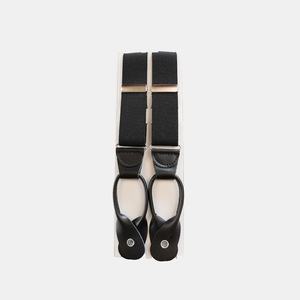 Escobar Tailors Black Suspenders