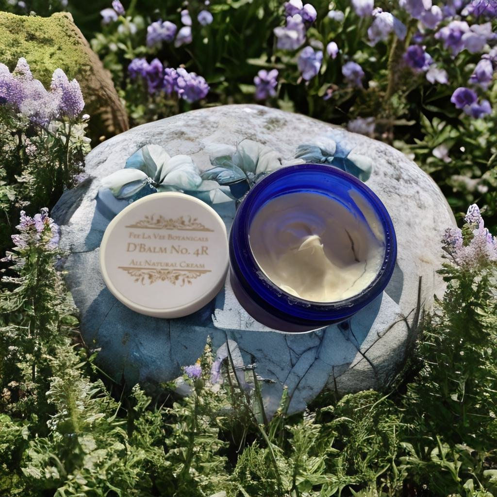 D'Balm No. 4R Blue Apothecary Jar