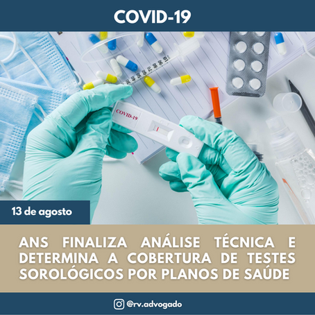 ANS conclui estudo e determina cobertura de teste sorológico de Covid-19 por planos de saúde