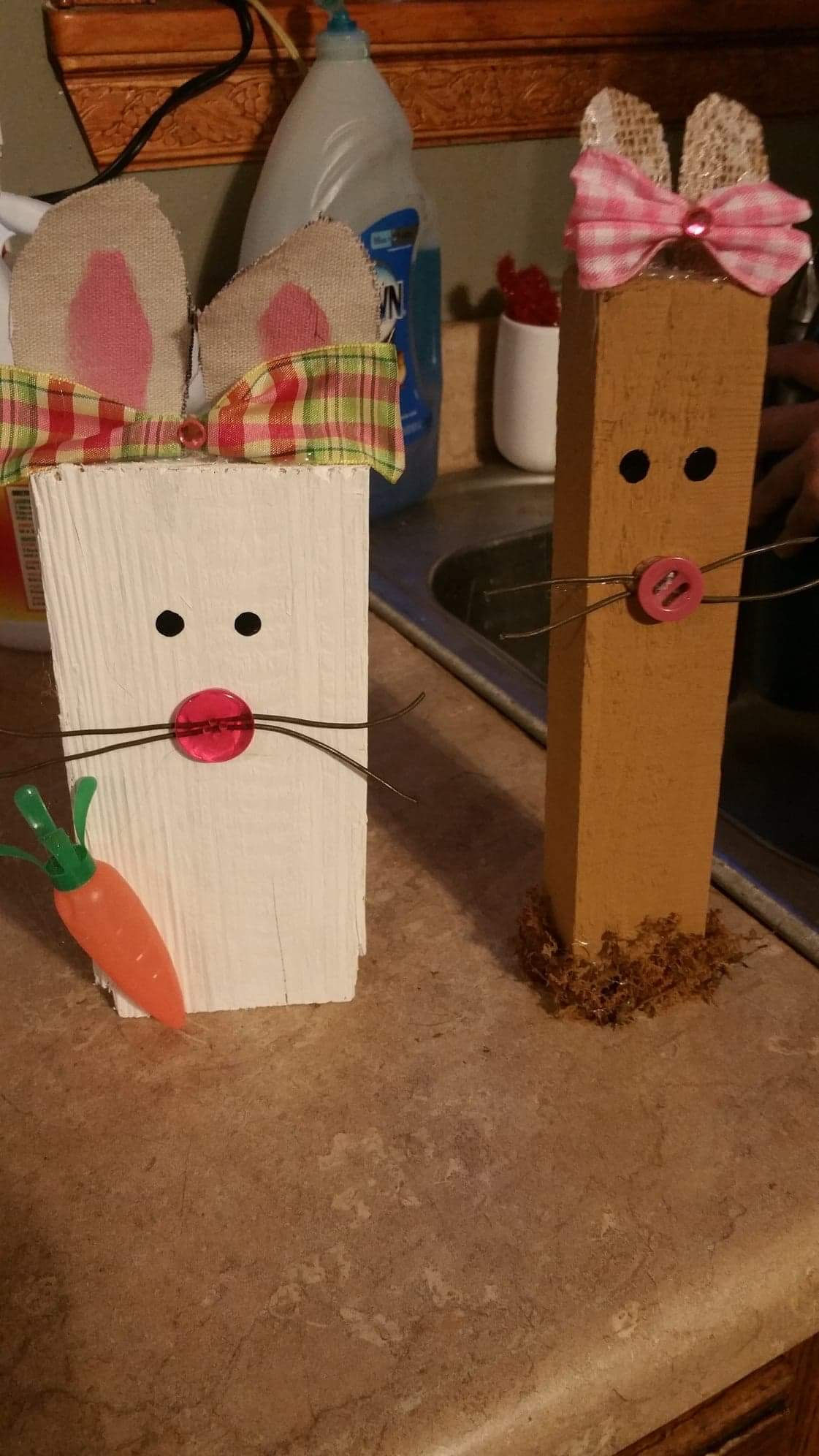 Wooden Rabbit Decoration