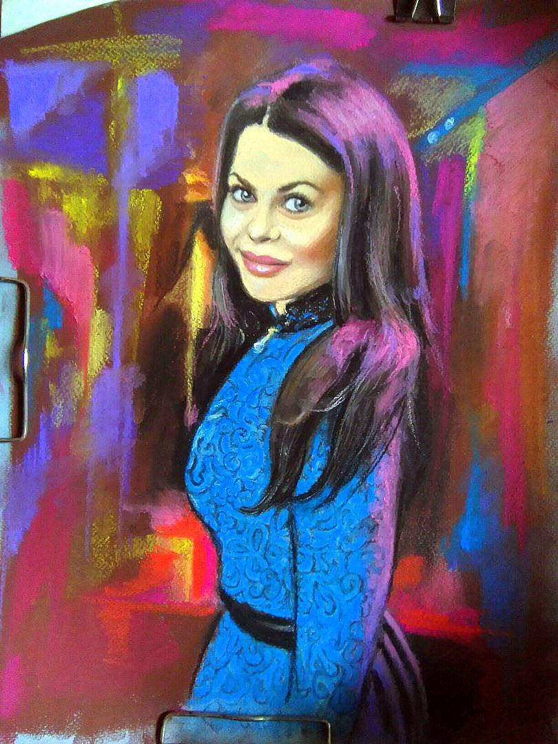 Миниатюра: Портрет пастелью