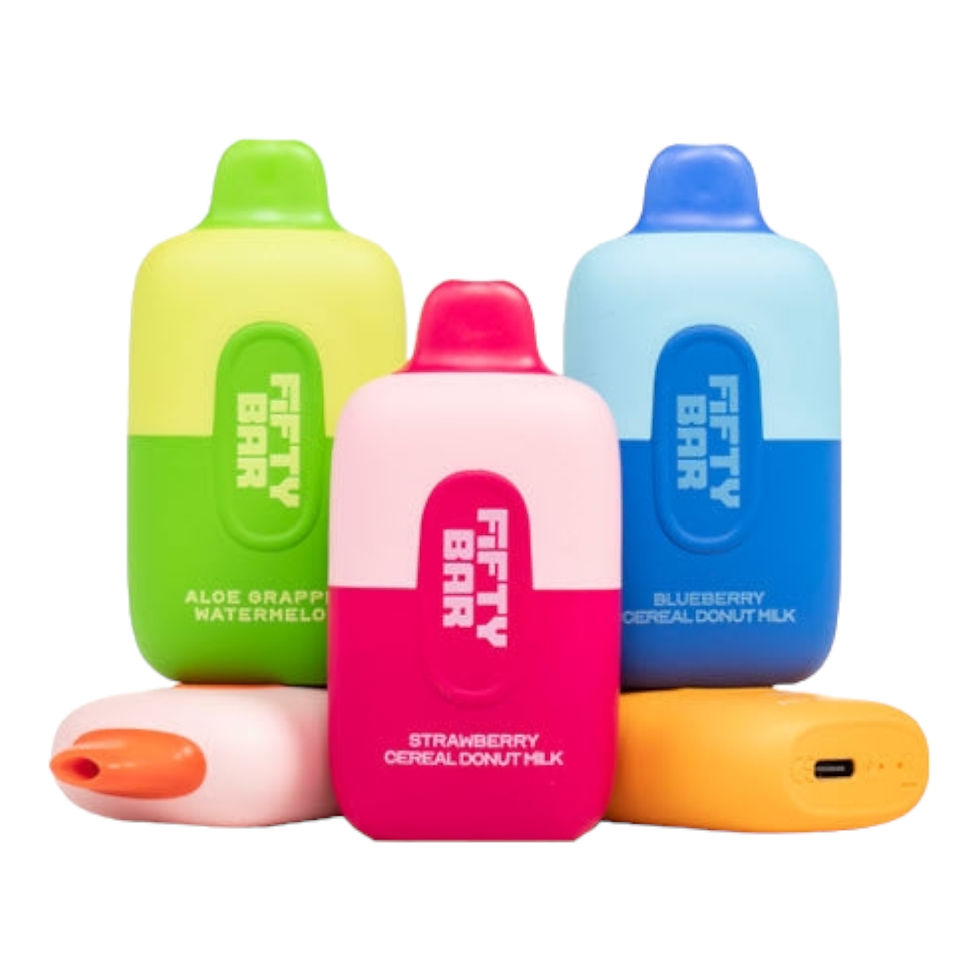 Fifty Bar Disposable Nicotine Vape Made in USA Buy Now Online