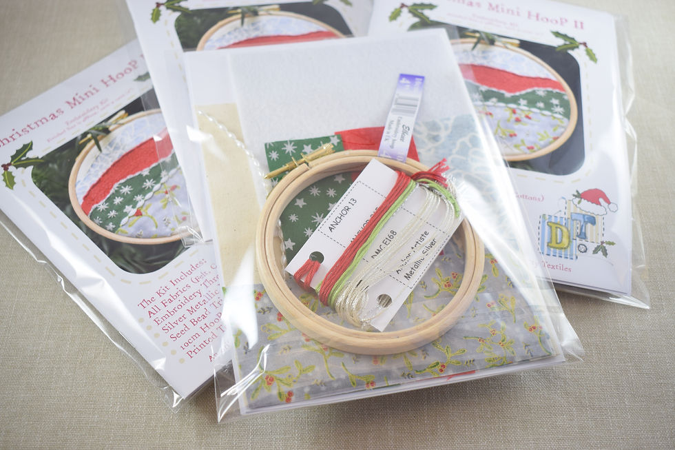 Thumbnail: Christmas Mini Hoop II Embroidery Stitchscape Kit