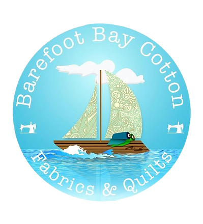 Shop logo a sail boat carrying fabric cargo