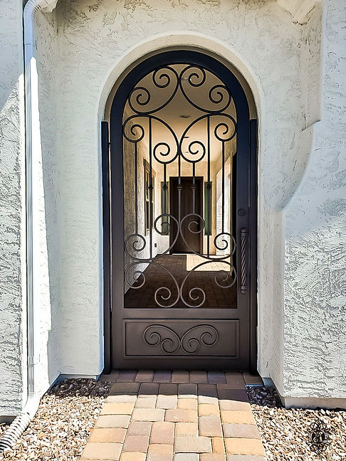 Custom iron courtyard enclosure in Phoenix AZ