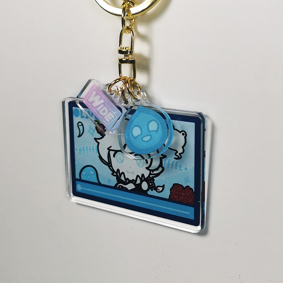 Thumbnail: Two sided acrylic keychain of Baranome Kimiko product photo