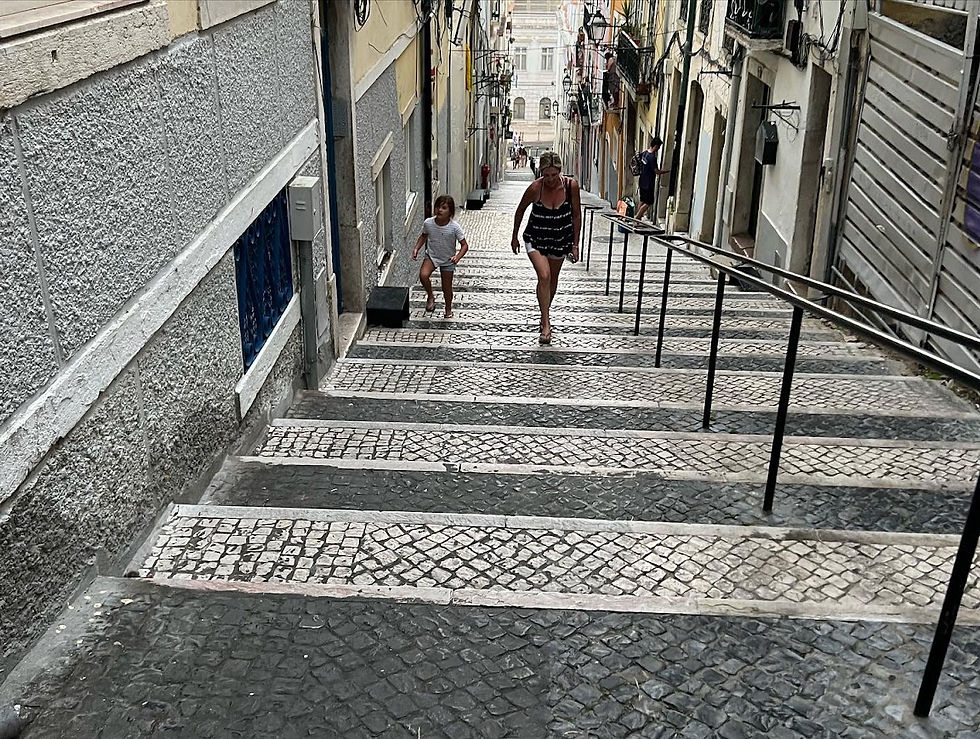 Lisbon, Portugal, things to do in Lisbon, family holidays Portugal, Portugal with kids, Portugal travel blog, Portugal trip itinerary, planning a trip to Portugal, portugal travel itinerary, portugal family vacation, best places in portugal for families, portugal for families, Lisbon steps, Lisbon hills, walking in Lisbon