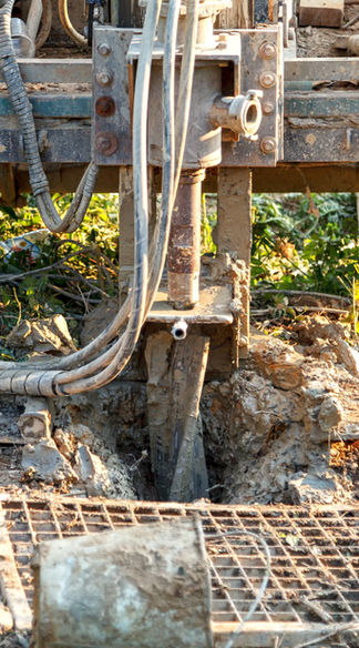 Drilling rig for drilling water wells and producing drinking water for residential premise