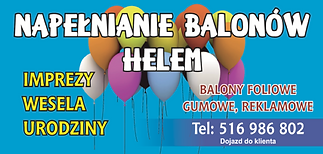 TECHREM GAZY TECHNICZNE WARSZAWA Napełnianie Balonów Helem Imprezy Wesela Urodziny