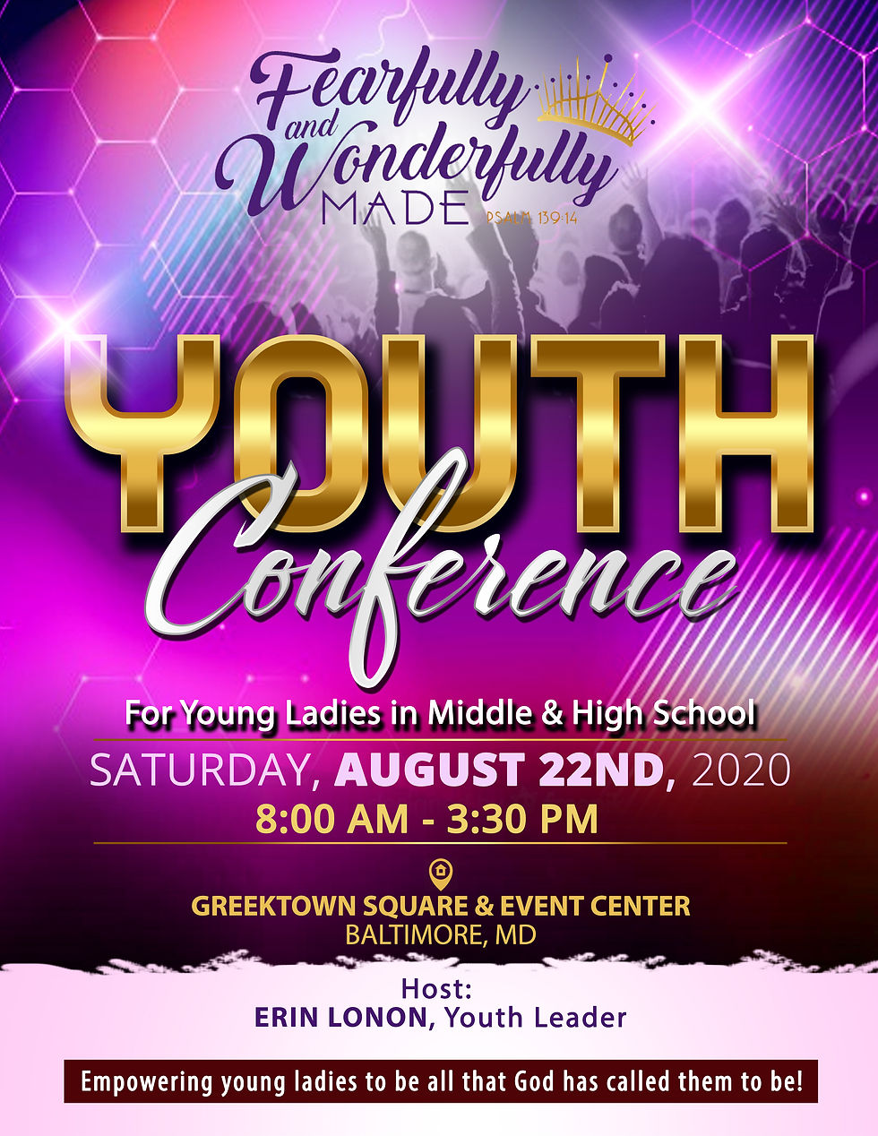 Upcoming Event: 2nd Annual Fearfully & Wonderfully Made Youth Conference