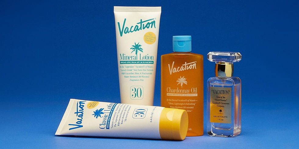 vacation sunscreen