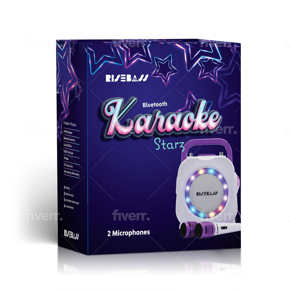Miniatura: Karaoke Machine for Kids - Bluetooth Speaker with 2 Microphone - Portable Kids K