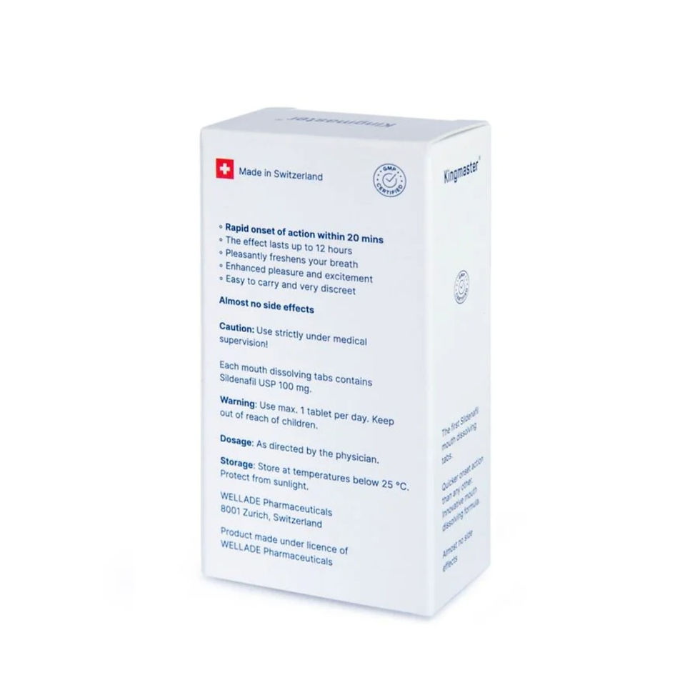 Μικρογραφία: Kingmaster 100mg Sildenafil Oral Jelly Sachet
