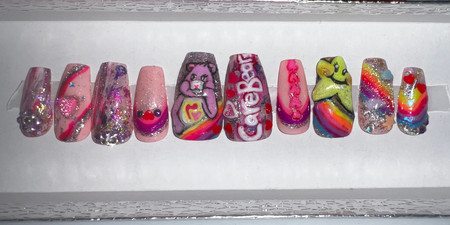 Care Bear Custom Character press on nails
