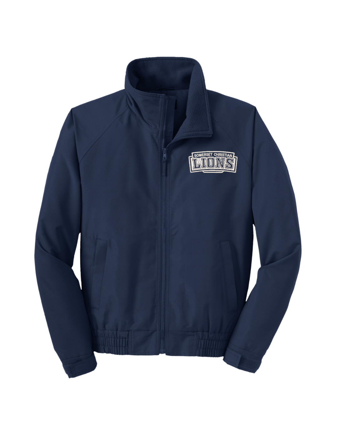 Embroidered Navy Light Weight Charger Jacket (SCS Sale 26')