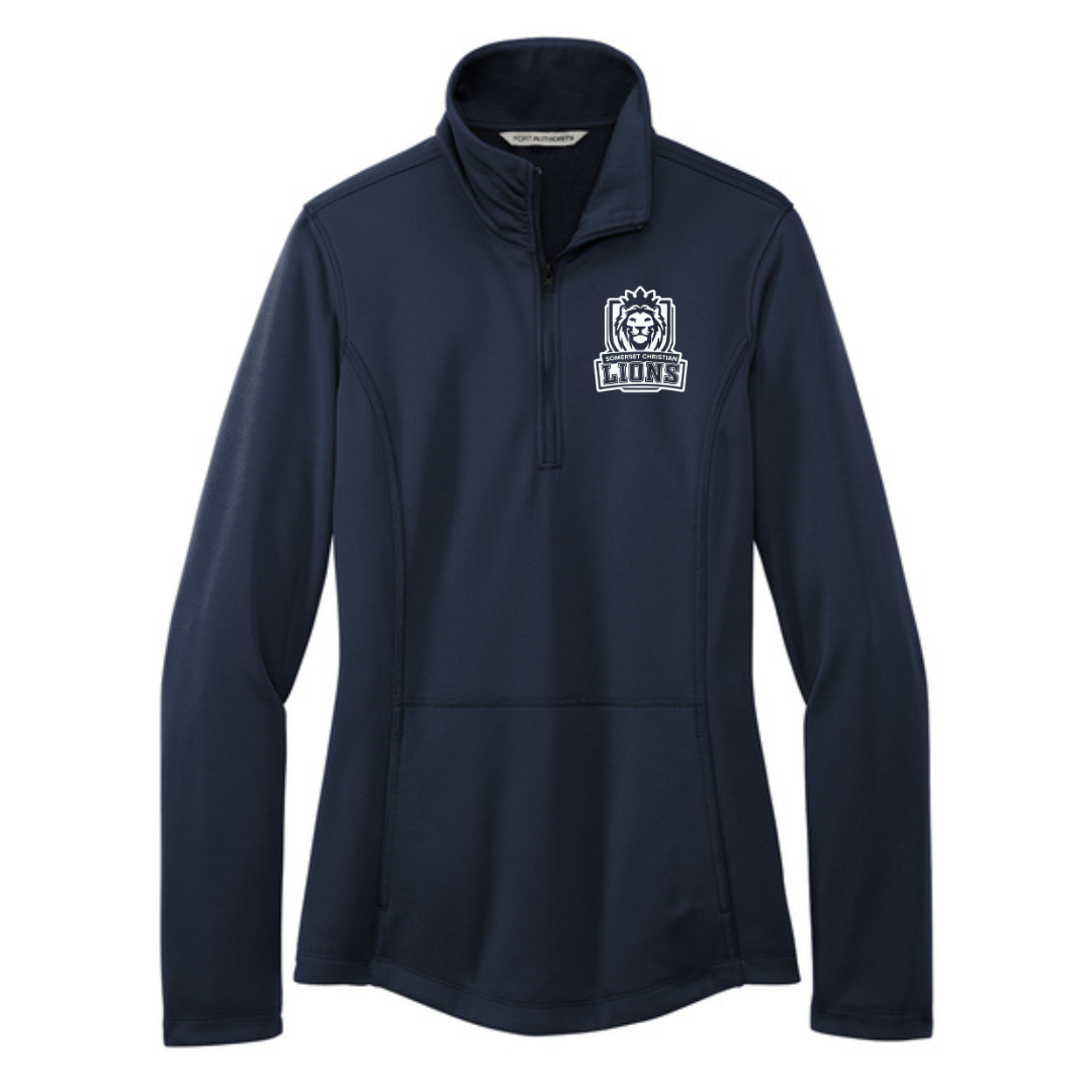 Ladies Smooth Fleece 1/4 Zip "Left Chest Only" (SCS Sale 25')