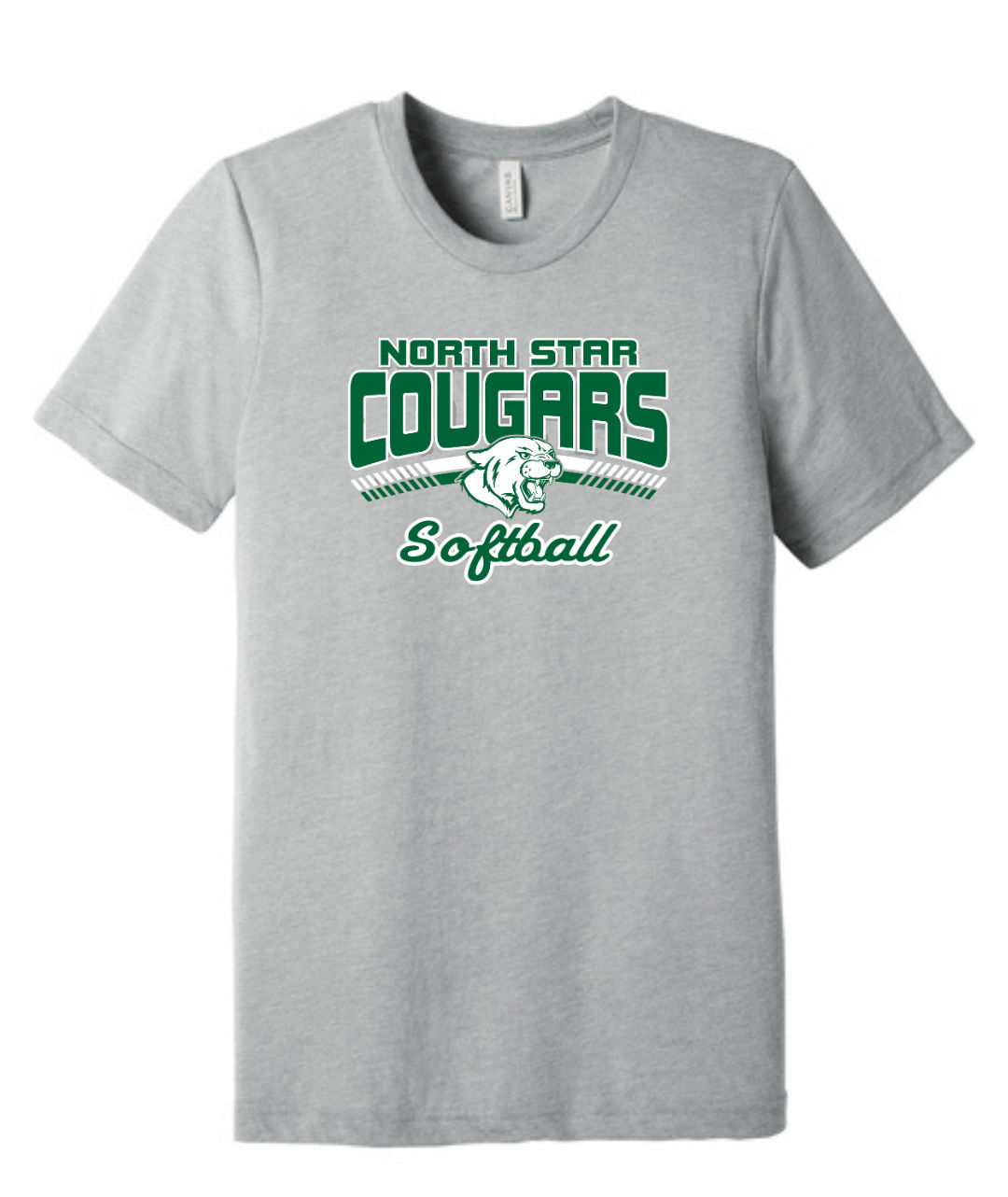 Grey Tri Blend Short Sleeve Tee (NS YL Softball 25')