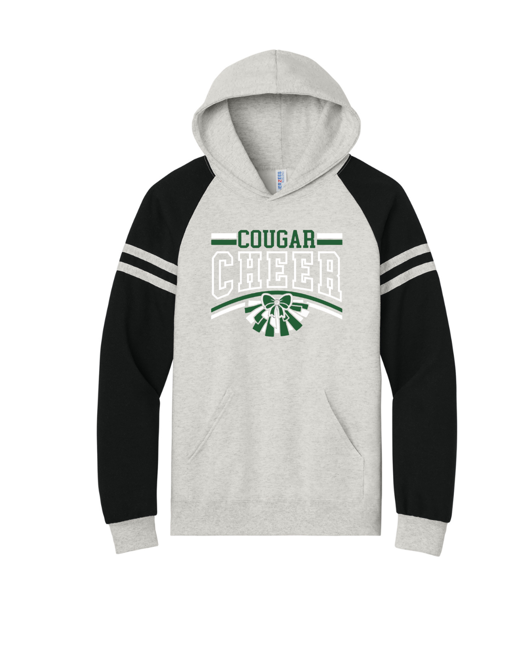 Jerzees® Unisex NuBlend® Varsity Colorblock Hooded Sweatshir(NS Youth Cheer 26')