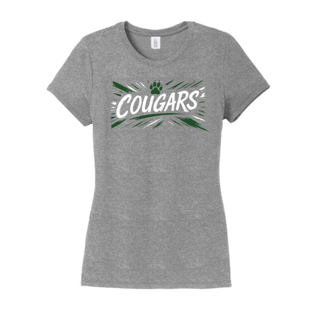 "Design 2" Ladies Grey Tri Blend Short Sleeve Tee (NSMS 25')