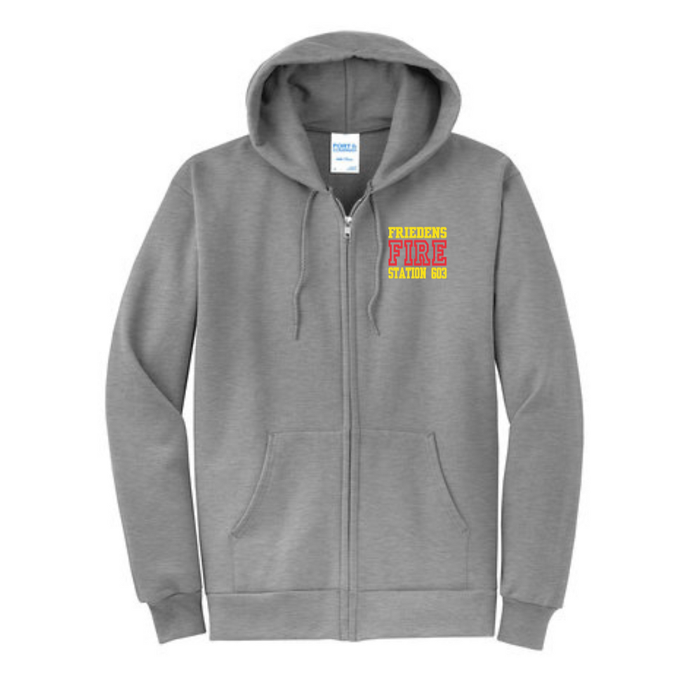 Thumbnail: Full Zip Hooded Sweatshirt (Friedens Fire)