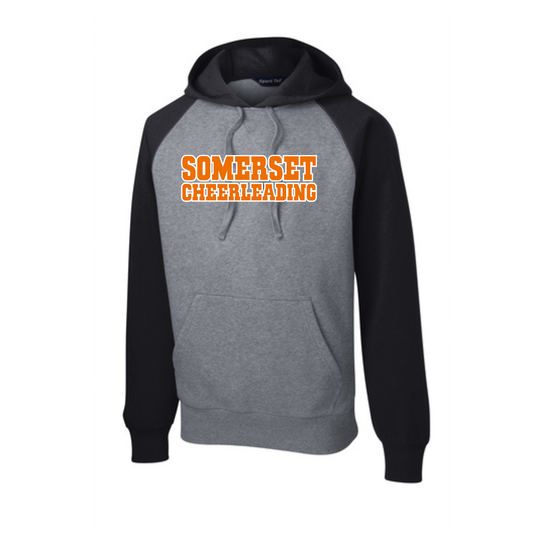 "Design 2" Sport Tek Colorblock Hoodie (Somerset Youth Cheer 25')