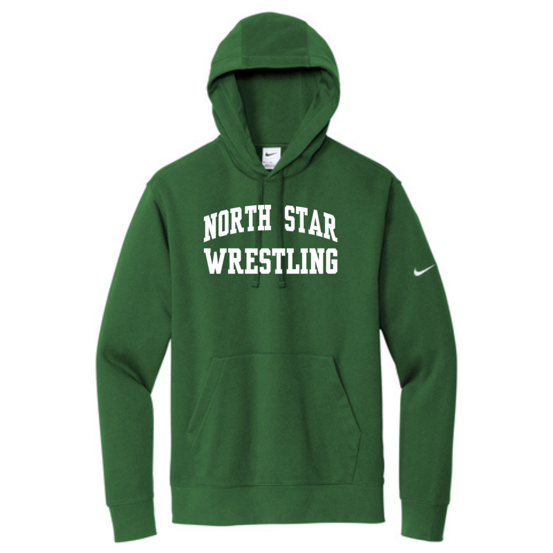 Forest Green Nike Hoodie (Design 1 NS Wrestling 24')