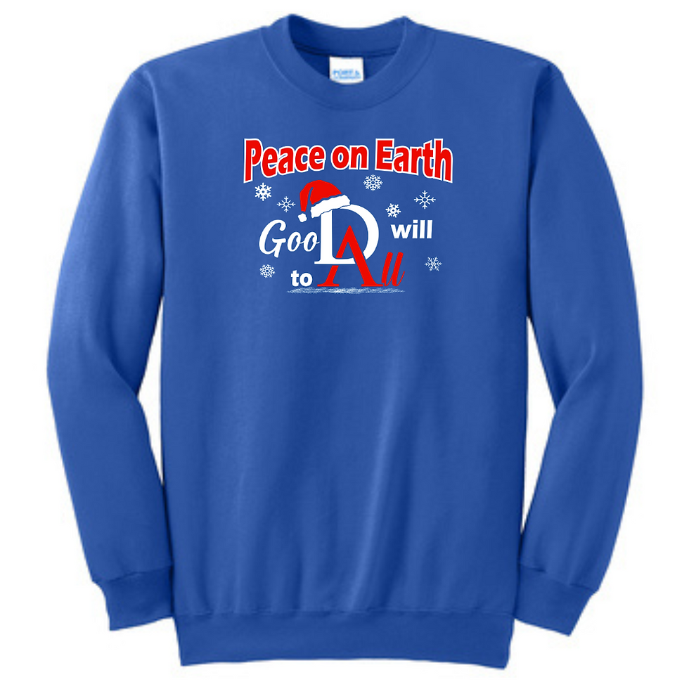 Thumbnail: "Design 2" Crewneck Sweatshirt (2025 DA Soccer Holiday Sale)