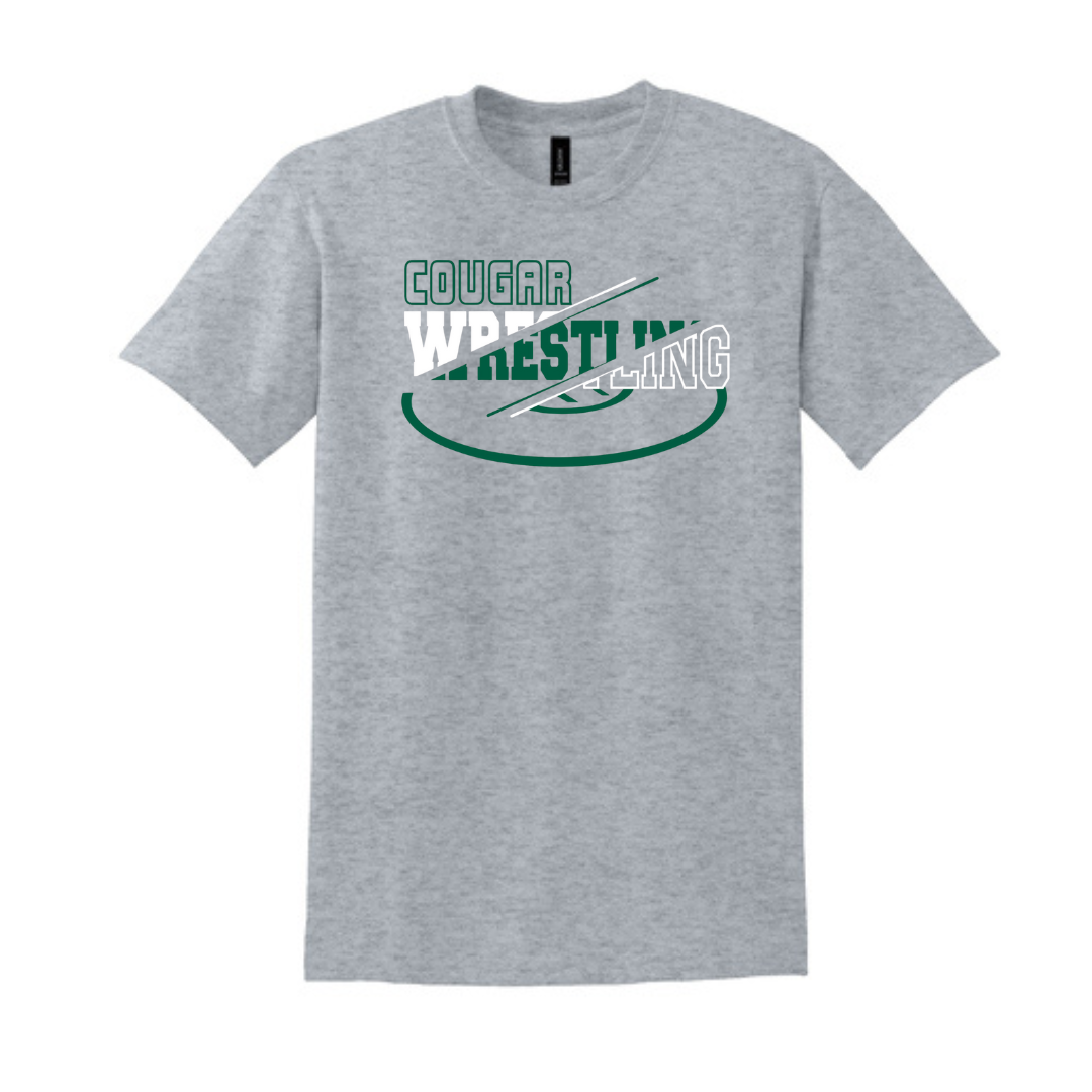 Design 2- Grey Short Sleeve Tee (NS Wrestling 25')