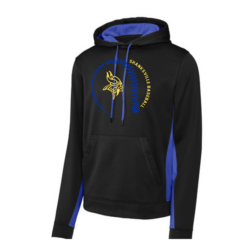 Black/Royal Performance Colorblock Hoodie (Sville Varsity Baseball 24')