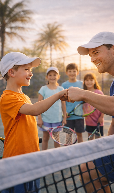 group tennis classes for kids 7-11 ages Wesley Chapel