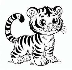 A cute tiger