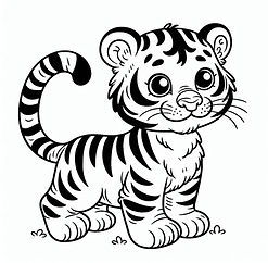 A cute tiger